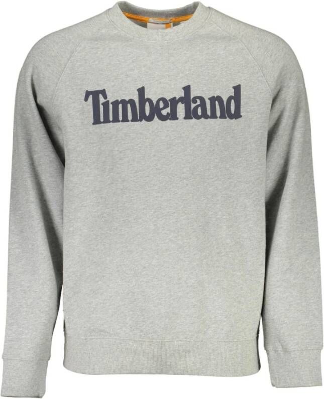 Timberland Gray Cotton Sweater Grijs Heren