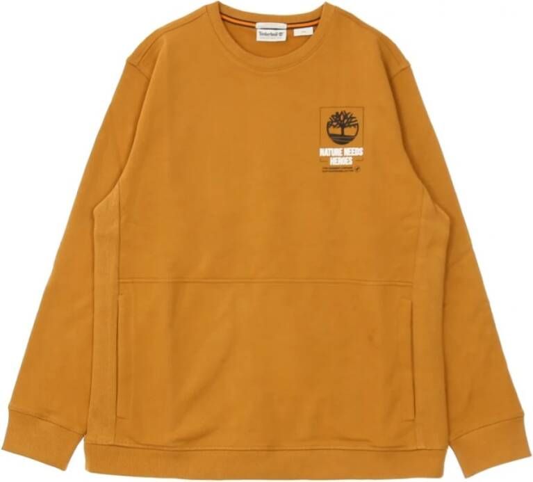 Timberland Licht sweatshirtnh crewneck sweatshirt Oranje Heren