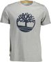Timberland Exclusieve Grijze Biologische Tee Gray Heren - Thumbnail 1