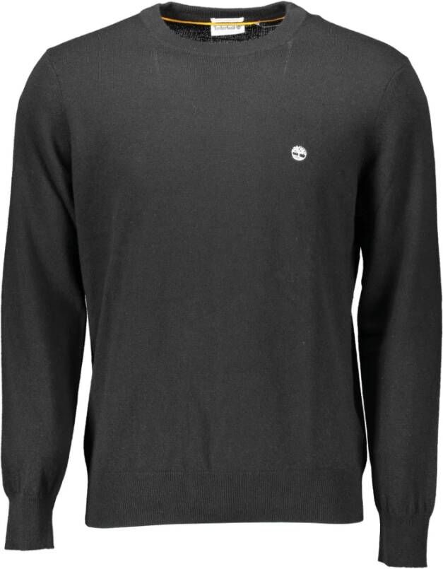 Timberland Black Wool Sweater Zwart Heren