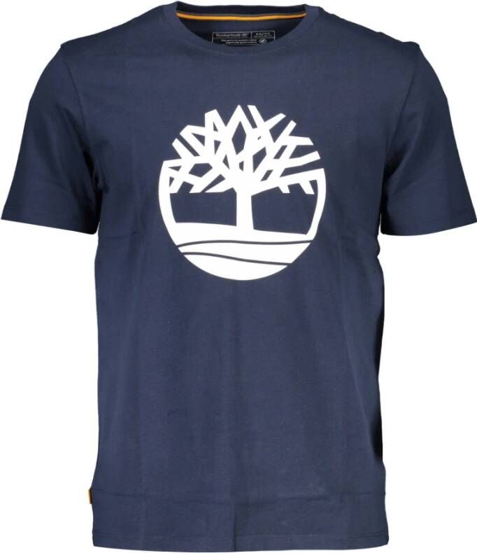 Timberland Witte korte mouw T-shirt Blue Heren