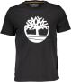 Timberland Zwart T-shirt van biologisch katoen met print Black Heren - Thumbnail 1