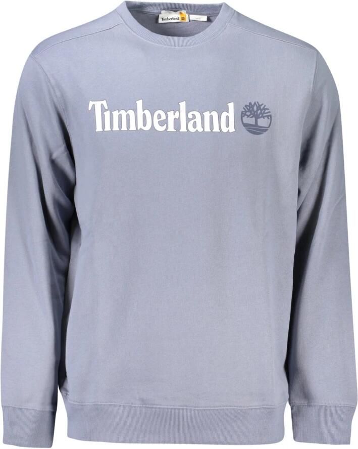 Timberland Blauwe Sweatshirt met Print en Lange Mouwen Blue Heren