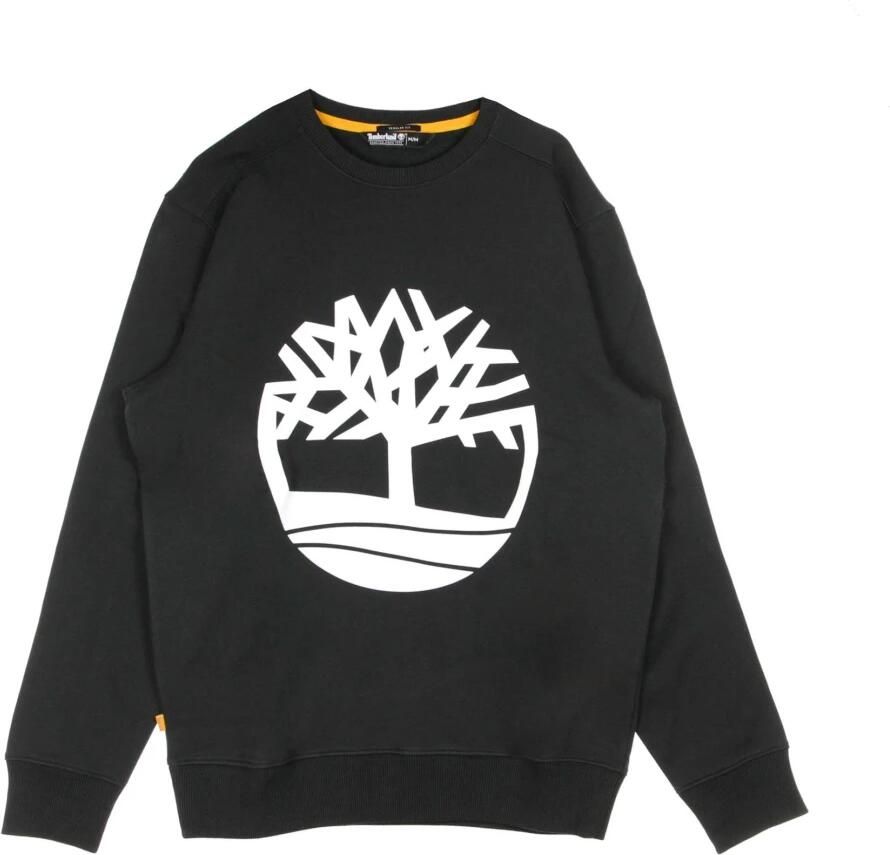 Timberland Core Logo Crewneck Sweatshirt Zwart Wit Black Heren