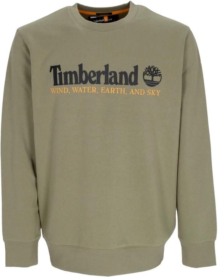 Timberland Earth Crewneck Sweatshirt met Lange Mouwen Green Heren - Foto 2