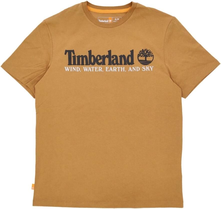 Timberland Front Tee Wheat Boot Heren T-shirt Yellow Heren - Foto 2