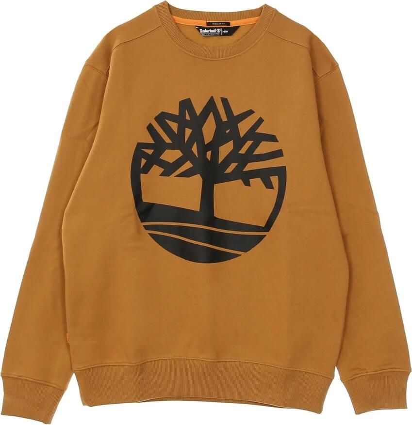 Timberland Kern Logo Crewneck Sweatshirt Brown Heren - Foto 3