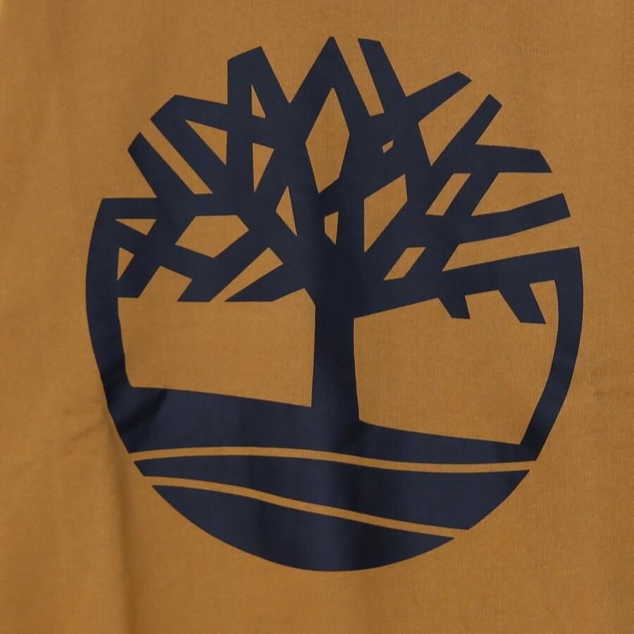 Timberland Kern Logo Crewneck Sweatshirt Brown Heren