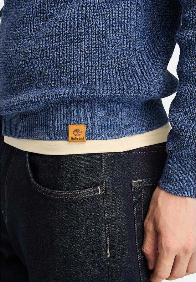 Timberland Blauwe Crew Neck Sweater Williams River Blue Heren