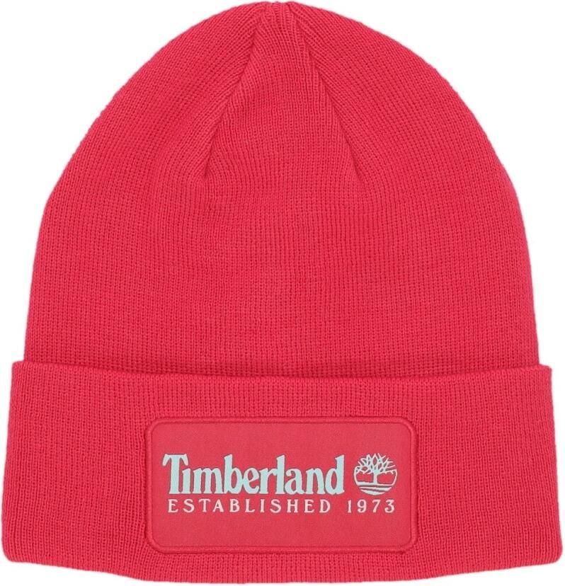 Timberland Vintage Beanie Hoed met Opgericht 1973 Pink