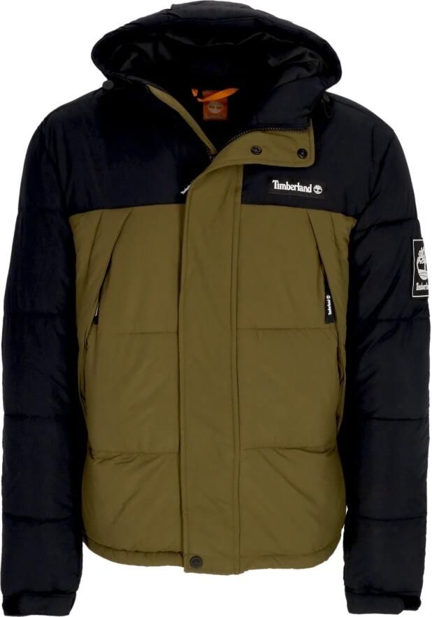 Timberland Vintage Donsjack Zwart Donker Olijf Green Heren