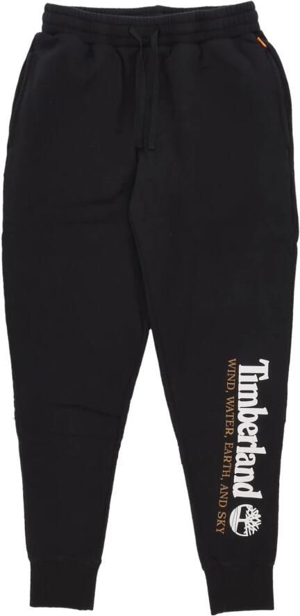 Timberland Zwarte Heren Sweatpants Elastische Taille Black Heren