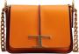 TOD'S Elegante Cross Body Tas met Tijdloos Metalen Logo Oranje Dames - Thumbnail 1