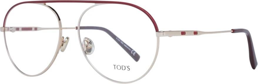 TOD'S Stijlvolle Bril voor Trendy Uitstraling Red Dames