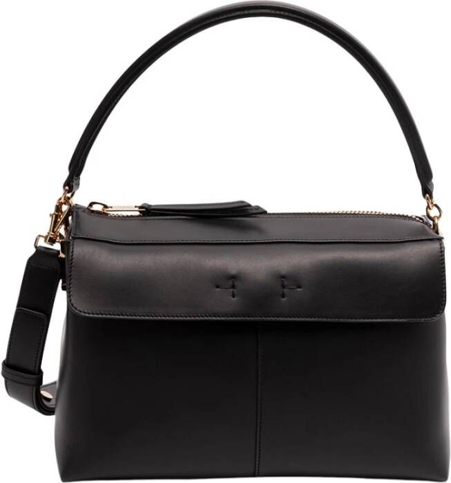 TOD'S Stijlvolle Kleine Rits Tas Zwart Dames