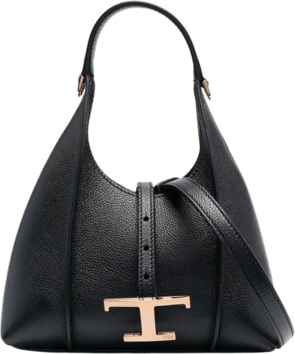 TOD'S Tijdloze Mini Tote Tas in Zwart Black Dames