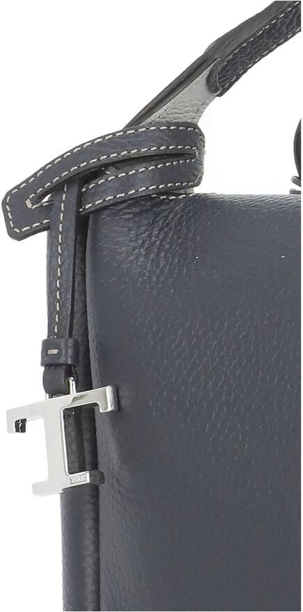 TOD'S Blauwe Pebble Leren Handtas met Afneembare Banden Blue Dames - Foto 4