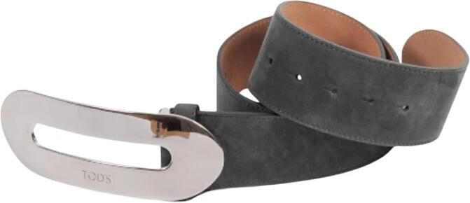 TOD'S Elegant Beige Leren Riem Black Dames