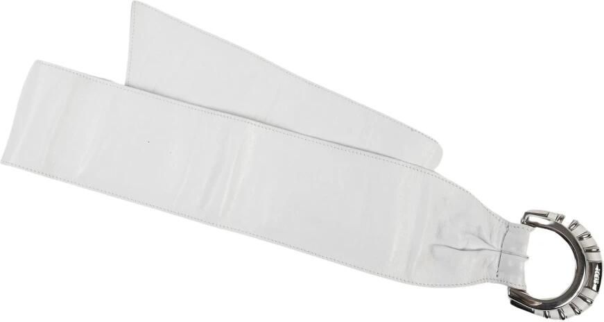 TOD'S Prachtige Witte Kalfsleren Riem White Dames - Foto 3