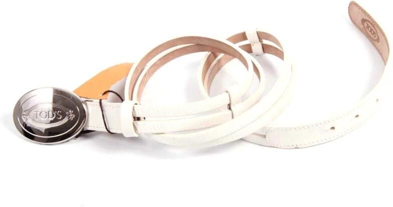 TOD'S Riem Leren riem ovale gesp