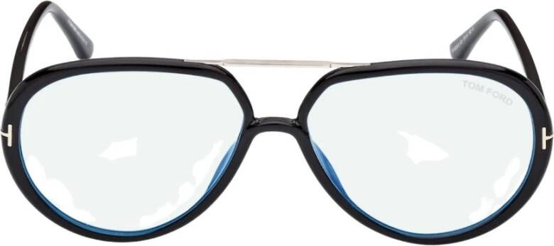 Tom Ford Blauw Blok Brillenmontuur Black Unisex