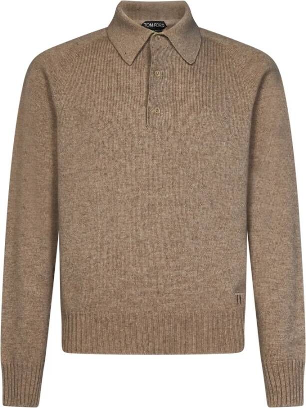 Tom Ford Beige T-shirt en Polo Collectie Aw23 Beige Heren