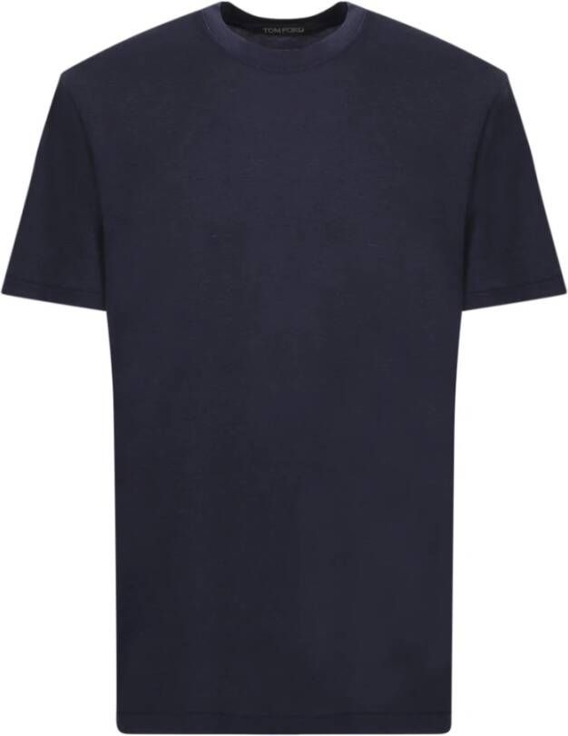 Tom Ford Blauw T-shirt voor heren Minimalistisch en modieus Blauw Heren