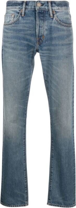 Tom Ford Blauwe Straight Jeans voor Heren Blauw Heren