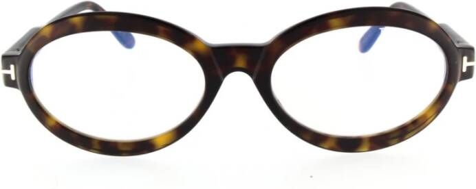 Tom Ford Donker Havana Ft5710-B 052 Zonnebril Brown Dames
