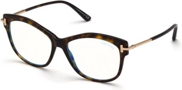 Tom Ford Donker Havana Ft5705-B 052 Zonnebril Bruin Dames