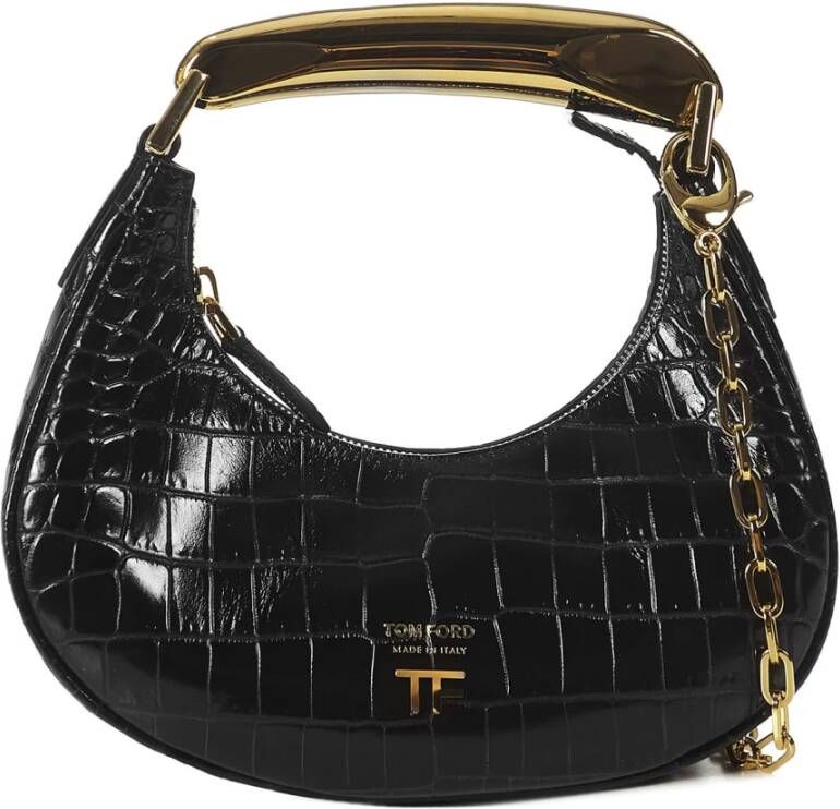 Tom Ford Elegante handtas van krokodillenleer Zwart Dames