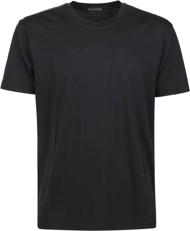 Tom Ford Elegante Lb999 Zwarte T-Shirt voor Heren Zwart Heren