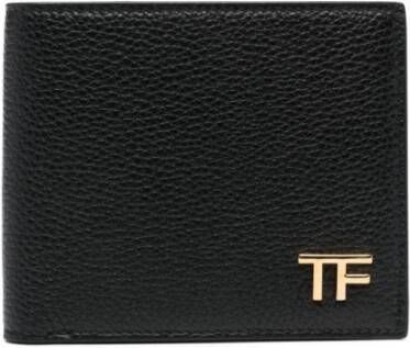 Tom Ford Elegante Zwarte Portemonnee voor Mannen Zwart Heren