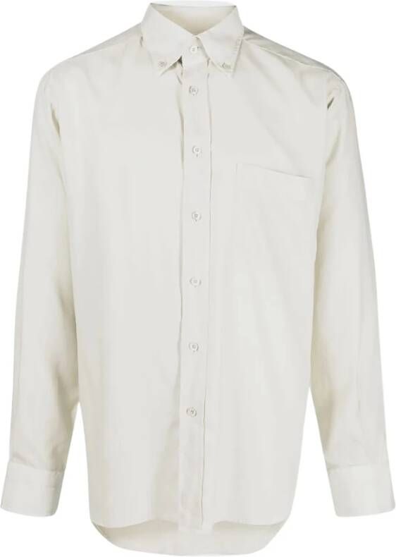 Tom Ford Vloeibare Vrije Tijd Lyocell Overhemd White Heren