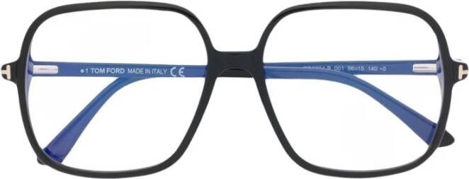 Tom Ford Stijlvolle Blue Block Brillenmontuur Black Dames