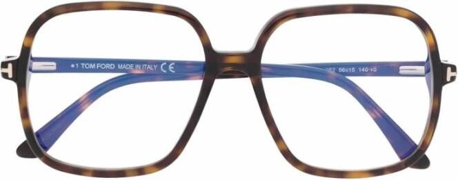 Tom Ford Stijlvolle Zwarte Zonnebril Brown Unisex