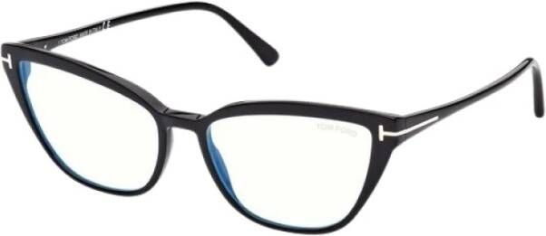 Tom Ford Ft5825-B 001 Bril Glanzend Zwart Black Dames