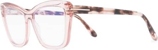 Tom Ford Klassieke Zwarte Zonnebril Ft5826-B Pink Unisex