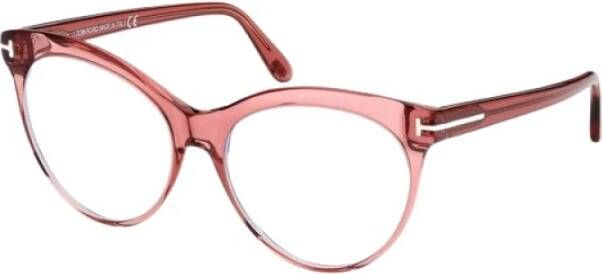 Tom Ford Ft5827-B 072 Bril Glanzend Roze Montuur Roze Dames
