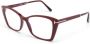 Tom Ford Rode Optische Frame Stijlvol en veelzijdig Red Dames - Thumbnail 1