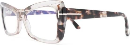 Tom Ford Bruin Havana Optisch Frame Brown Dames