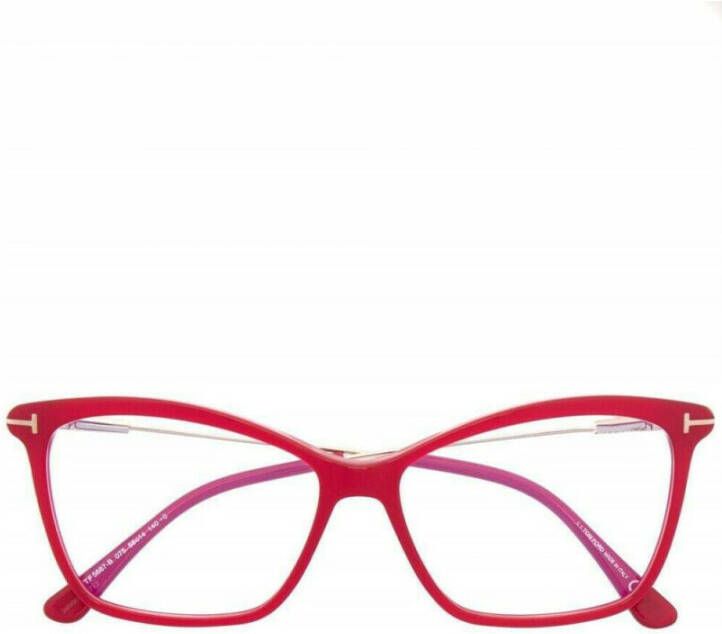 Tom Ford Paarse Optisch Frame Stijlvol en veelzijdig Red Dames