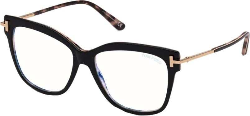 Tom Ford Vierkante montuur brillencollectie Black Dames