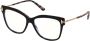 Tom Ford Vierkante montuur brillencollectie Black Dames - Thumbnail 1