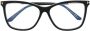 Tom Ford Zwarte Glanzende Ft5824-B Zonnebril Black Unisex - Thumbnail 1