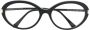 Tom Ford Ft5675-B V Ronde Acetaat Metalen Bril Black Unisex - Thumbnail 1