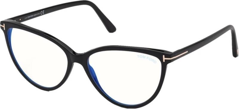 Tom Ford Blauw Blok Brillenmontuur Black Unisex