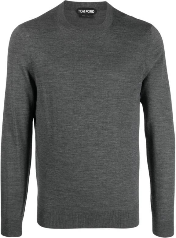 Tom Ford Grijze Aw23 Heren Sweatshirt van Wol Grijs Heren