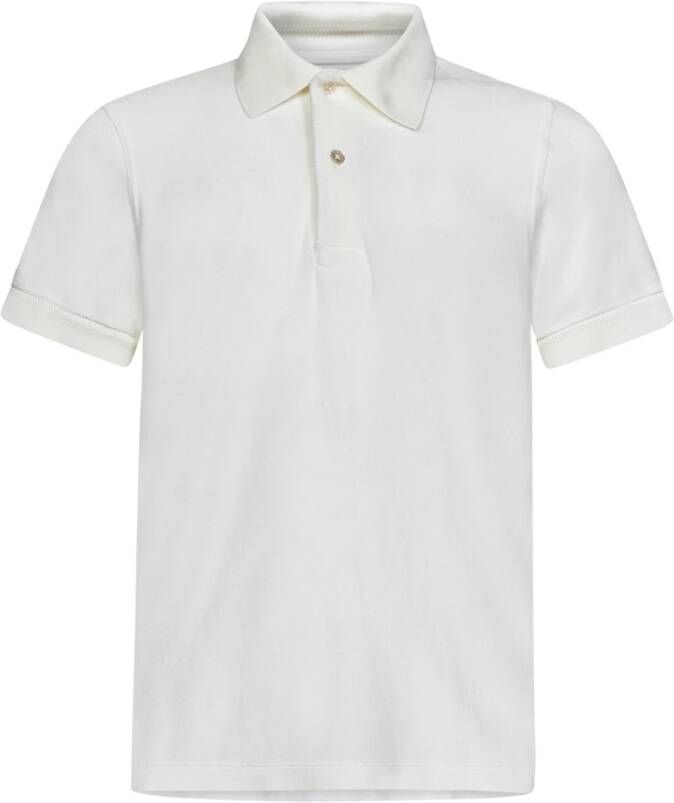 Tom Ford Herenkleding T-shirts; Witte Polos ss23 Wit Heren