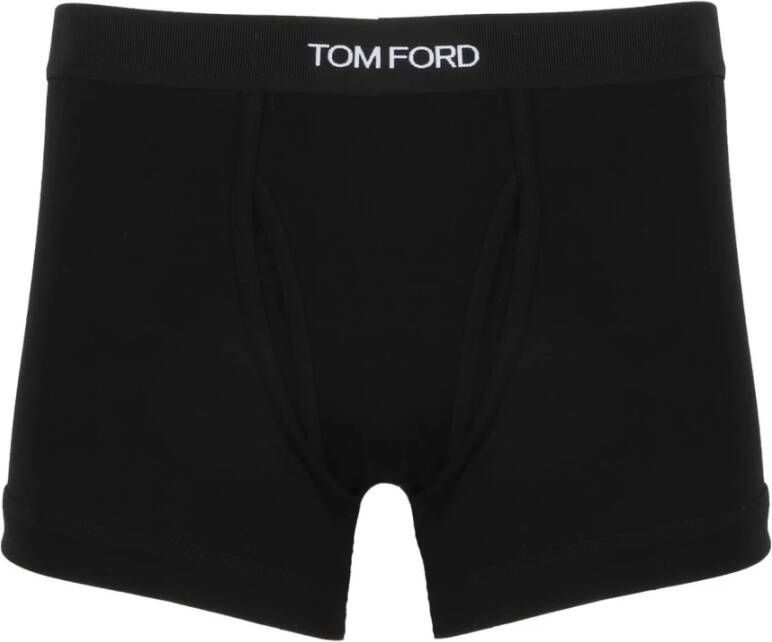 Tom Ford Katoenen Boxershorts Samenvatting Zwart Heren
